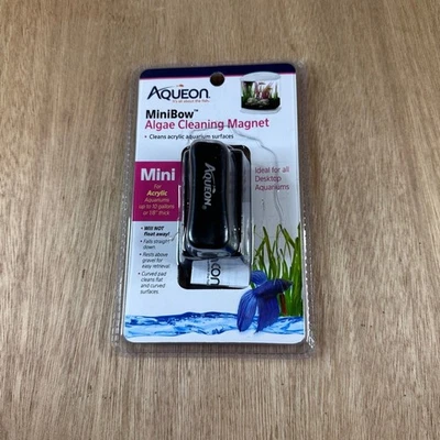 Aqueon MiniBow Mini Imán de limpieza de algas para acuarios acrílicos Nuevo Foto 1 de 2