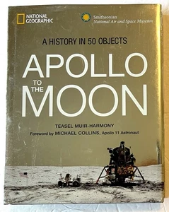 Apollo to the Moon History in 50 Objects, Illustrated Hardcover (with Stickers) - Foto 1 di 6