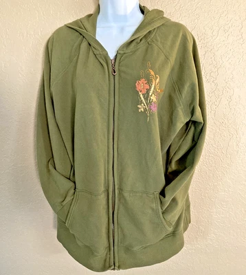 Sudadera con Capucha V Sport by Venezia Frontal Cremallera Completa Verde Metálico Cobre LS Foto 1 de 4