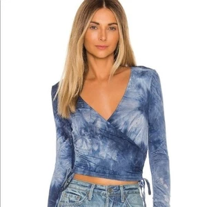 Lovers + Friends Dory Top in Blue Tie Dye - Picture 1 of 5