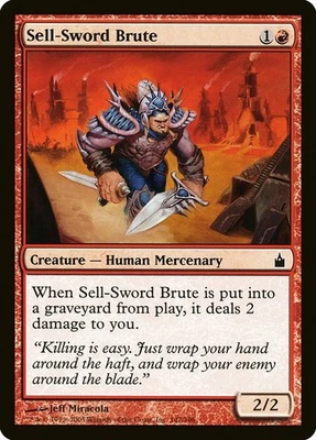 (3x) SELL-SWORD BRUTE - Ravnica: City of Guilds – MTG Magic the Gathering Card - Image 1 of 4