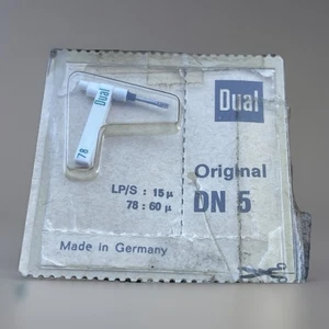 Doble aguja DN5 EMBALAJE ORIGINAL NUEVO - para CDS 630 / DN54 - zafiro - vinilo y goma laca - Imagen 1 de 2