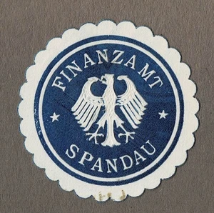 Sello Berlín: FINANZAMT SPANDAU - Imagen 1 de 1