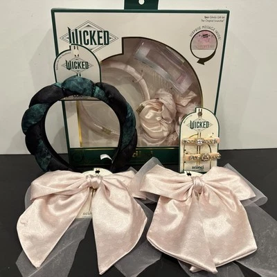 Lot Of 5 Wicked Glinda Gift Set Bow Barrette Salon Clips Satin Headband - Image 1 of 4