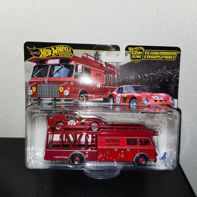 2025 HOT WHEELS PREMIUM TEAM TRANSPORT FERRARI 250 GTO & FIAT 642 RN2 BARTOLETTI - Image 1 of 4