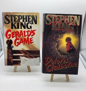 Dolores Claiborne + Gerald's Game Stephen King Hardcover 1st Prints Horror  - Picture 1 of 11