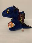 Ty Beanie Boo "SAFFIRE" Dragon Small Stuffed Toy 2017 (All Tags)