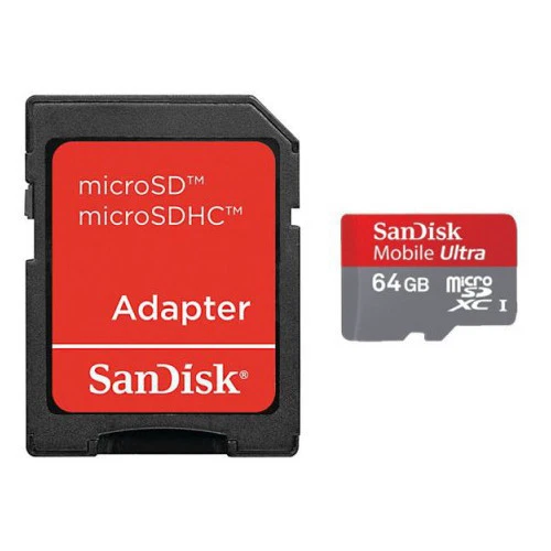 Micro-SD-Karte 64GB SDXC Speicherkarte für Smartphone, Digicam, Camcorder - Bild 1 von 1