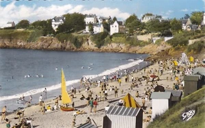 Carte postale ancienne postcard LANCIEUX 12 la plage timbrée 1966 - Picture 1 of 1