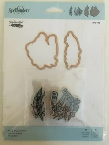 Spellbinders - Inked Messages Collection - Die and Stamps - Fare Thee Well NEW - Picture 1 of 3