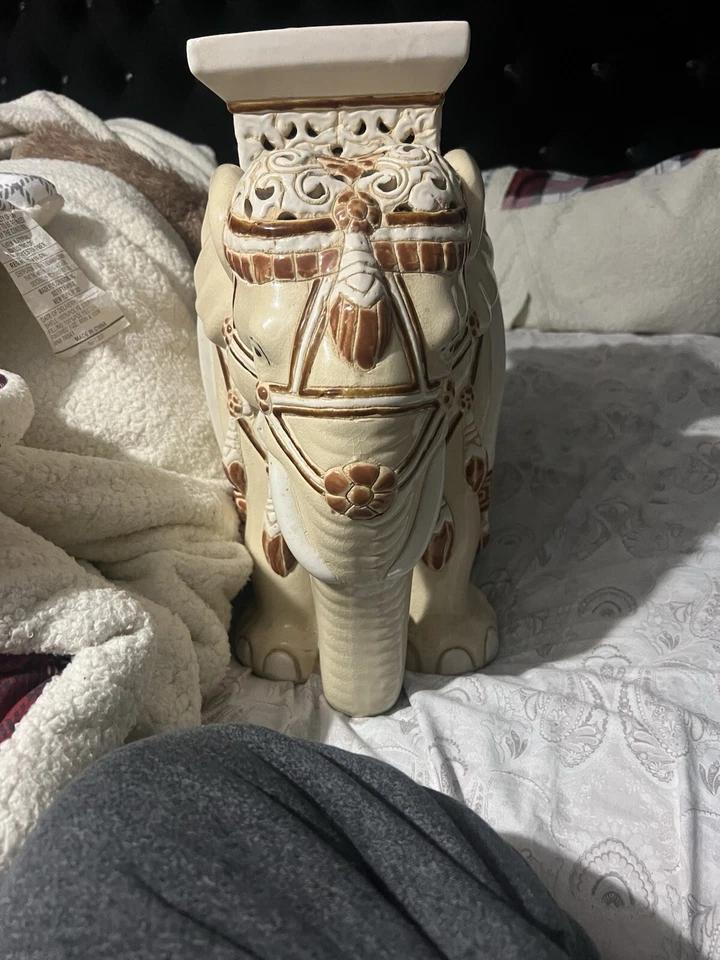 Antique Elephant Plant  Holder - Image 1 of 3