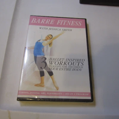 Barre Fitness with Jessica Smith - 3 Ballet-Inspired Workouts (DVD, 2014) New - Image 1 of 2