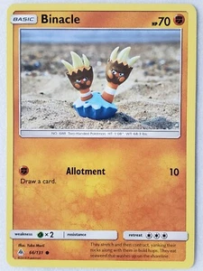 Binacle 66/131 VLP / NM - Yuka Morii Clay Art - Forbidden Light Pokemon Card - Picture 1 of 3