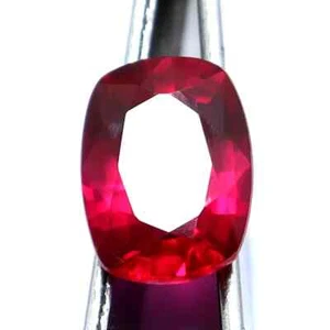 8.00 Ct Certified Natural Ruby Red Mozambique Cushion Cut Loose Gemstone - Picture 1 of 8