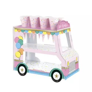 Pastel Birthday Sweets Treat Stand Centrepiece - Picture 1 of 1