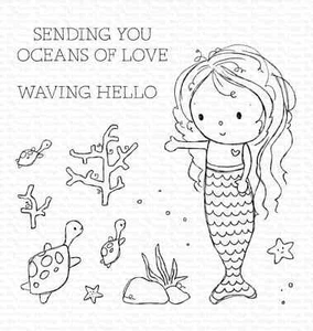 Estampillas transparentes My Favorite Things de 4" x 4" amistad océano de amor RAM-034 - Imagen 1 de 4