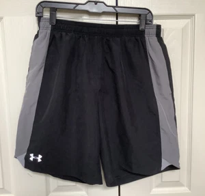 Under Running Heat Gear Loose Fit Running Shorts Black 1272872 Men’s Large - Picture 1 of 6