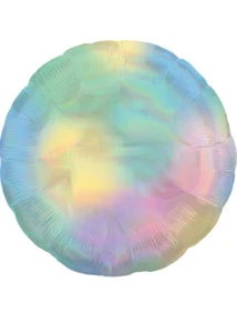 Iridescent Pastel Rainbow Uninflated Helium Balloon - Picture 1 of 1