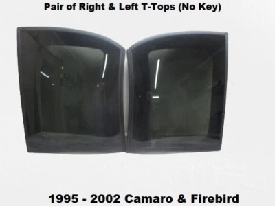Pontiac Firebird Chevy Camaro 95 a 02 par de tapas en T derecha e izquierda vidrio sin llave Foto 1 de 4