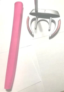 LADIES TOOTHY PUTTER, PINK EGK GRIP, RH, CHOOSE LENGTH, FACE BALANCED - Picture 1 of 10
