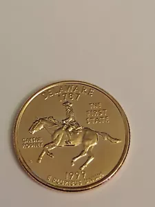 UPM COLORIZED LIMITED EDITION 1999-D DELAWARE STATE QUARTER - Picture 1 of 2