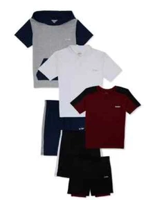 Hind Boy's Activewear Multicolor T-Shirt and Shorts 6-Piece, Size L (14-16) - Picture 1 of 3