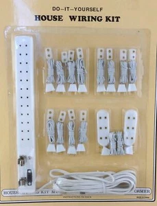Dolls House Lighting Socket Power Strip Lighting Kit 15 Piece Wiring Set - Picture 1 of 10