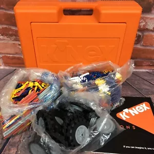 K’NEX Intermediate Set #50015 Orange Hard Plastic Case Instructions Manual 1993 - Picture 1 of 12