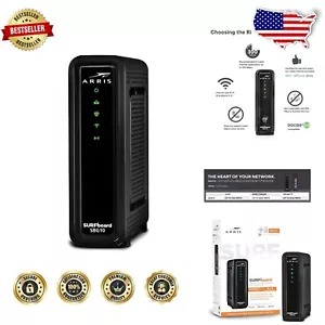 All-in-One Cable Modem Router - Fast DOCSIS 3.0, 400 Mbps Xfinity, Cox, Spectrum - Picture 1 of 8