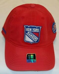 NHL New York Rangers Flex Slouch Hat By Reebok - Adult L/XL - New ER16Z