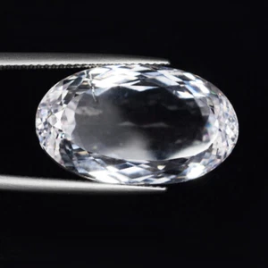 27.32 ct TOP LUSTROUS_COLORLESS 100% NATURAL SPODUMENE Oval See Vdo 5991 CL - Picture 1 of 2