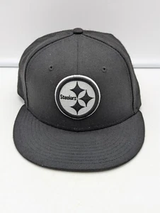 New Era 59Fifty Pittsburgh Steelers Black/White Logo Sz:7 Cap Hat - Picture 1 of 23