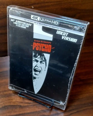 Psycho 1960 Steelbook (4K+Blu-ray) NEW-w/PROTECTIVE SLEEVE-Free Box Shipping! Foto 1 de 4