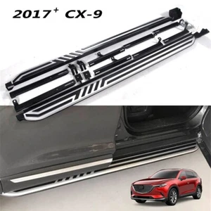 2Pcs Running Board Side Step Pedal Nerf Bar Fits for Mazda CX-9 CX9 2017-2024 - Picture 1 of 5