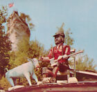 1954 VTG Postcard Paul Bunyan Babe Blue Ox Axe Castle Rock St Ignace Michigan MI