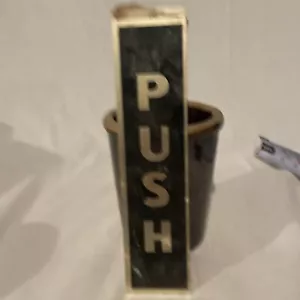Türschild "schieben" Vintage - NOS - Bild 1 von 3