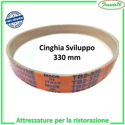 CINGHIA per AFFETTATRICE TB2 330 MEGADYNE di Ricambio 7 Nervature ricambi h 14 m
