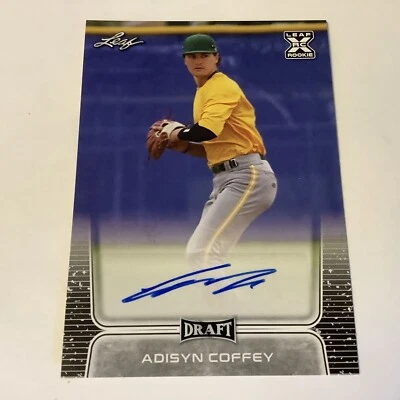2020 ADISYN COFFEY LEAF DRAFT BASEBALL AUTO ROOKIE - Image 1 of 2