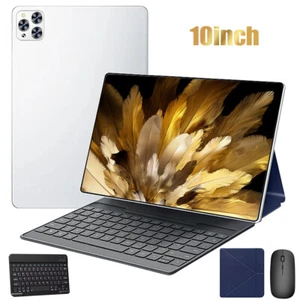 10.1" Tablet Android Kids Tablet PC Quad-Core Dual Camera WiFi Keyboard Mouse US - Picture 1 of 16