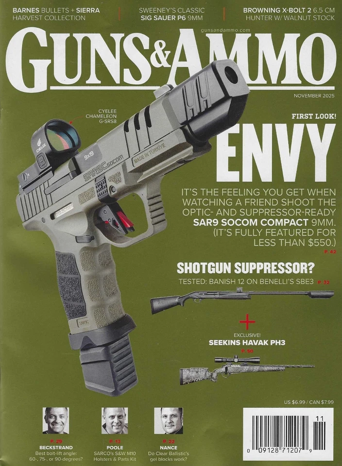 Guns & Ammo  Magazine  November 2025 ENVY - Image 1 of 1