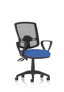 Eclipse Plus Ii Mesh Deluxe Chair Blue Loop Arms KC0310 - Afbeelding 1 van 1