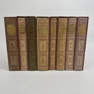 Charles Dickens 8 Volume Set in Slipcases Classic Historical Literature Fiction - Image 1 of 4
