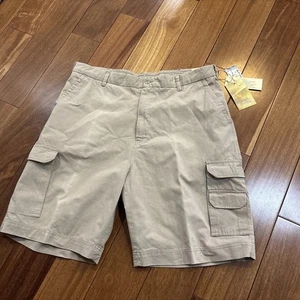 Island Republic Mens Cargo Shorts 40 Khaki Cotton Utility Pockets Outdoor Casual - Picture 1 of 10