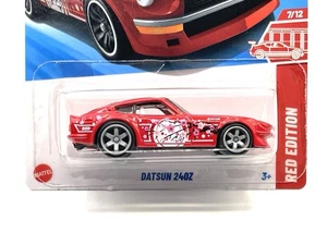 2025 Hot Wheels Datsun 240Z Target Red (#62) SUPER CUSTOM WHEEL SWAP by AEB - Picture 1 of 5