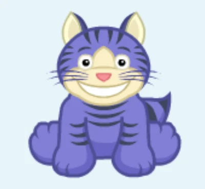 Webkinz Cheshire Cat HM954 RARE purple kitty alice wonderland Virtual code msgd - Image 1 of 2