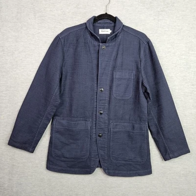 Мужская темно-синяя тканевая куртка Taylor Stitch Emerson на пуговицах размер 38 - Изображение 1 из 4