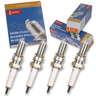 4 pc Denso Standard U-Groove Spark Plug for Kawasaki ZG1200 Voyager XII bf - Image 1 of 4