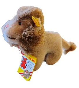 Steiff #1460/13 Mini "Leo" Ear Button Flag and Tag Made in Austria 1977-84 VTG - Picture 1 of 6