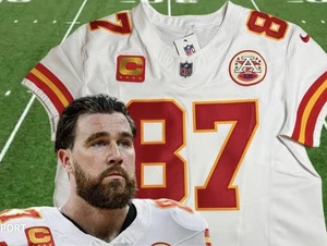 XL 48 Travis Kelce #87 Vapor FUSE Elite Trikot weiß Chiefs Authentic Patch - Bild 1 von 12