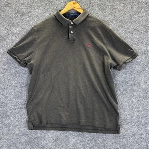 Ralph Lauren Polo Shirt Mens XL Gray Short Sleeve Pony Logo Casual Golf - Picture 1 of 7